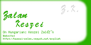 zalan keszei business card